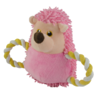 Fuzzle Hedgie Tire-Moi Rose pour Chien : 1 st, 10x13x10 cm