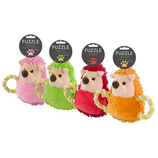 Fuzzle Hedgie Tire-Moi Rose pour Chien : 1 st, 10x13x10 cm
