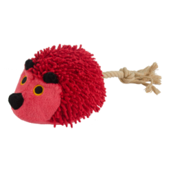 Fuzzle Hérisson Avec Queue Rouge - Jouet pour Chien de Taille 14x10x10 cm