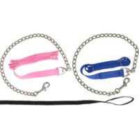 Longe avec chaîne noire 250 cm pour Cheval
