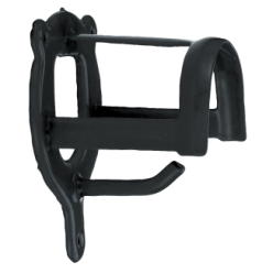 Porte-bride noir Vplast pour cheval - Compact et élégant