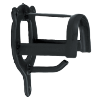 Porte-bride noir Vplast pour cheval - Compact et élégant