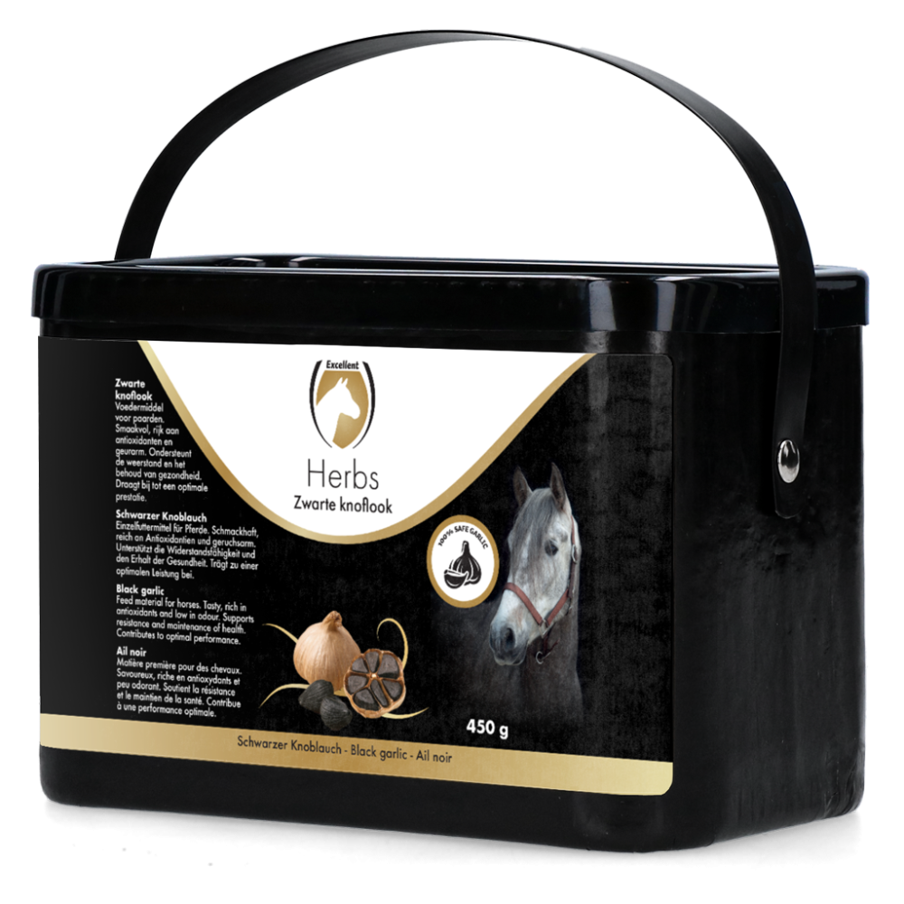 Excellent Herbes pour Chevaux Ail Noir 450 g - Qualité supérieure