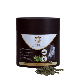Granulés de farine de chanvre Excellent Horse Herbs 1,5 kg - Pour chevaux dynamiques