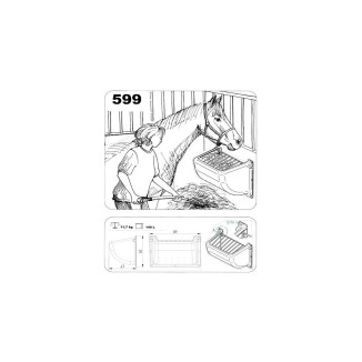 Mangeoir lent Feeder 140 l | Professionnel