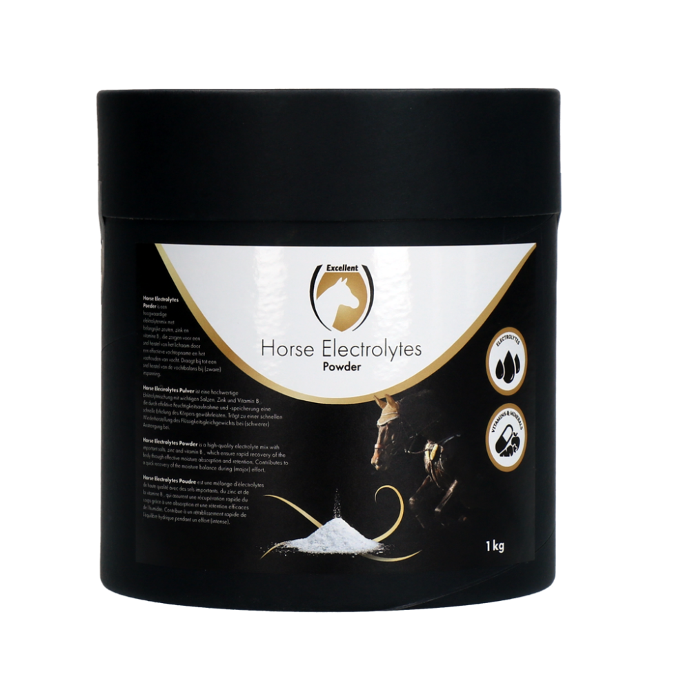 Excellent Poudre d'Électrolytes pour Chevaux 1 kg | Professionnel