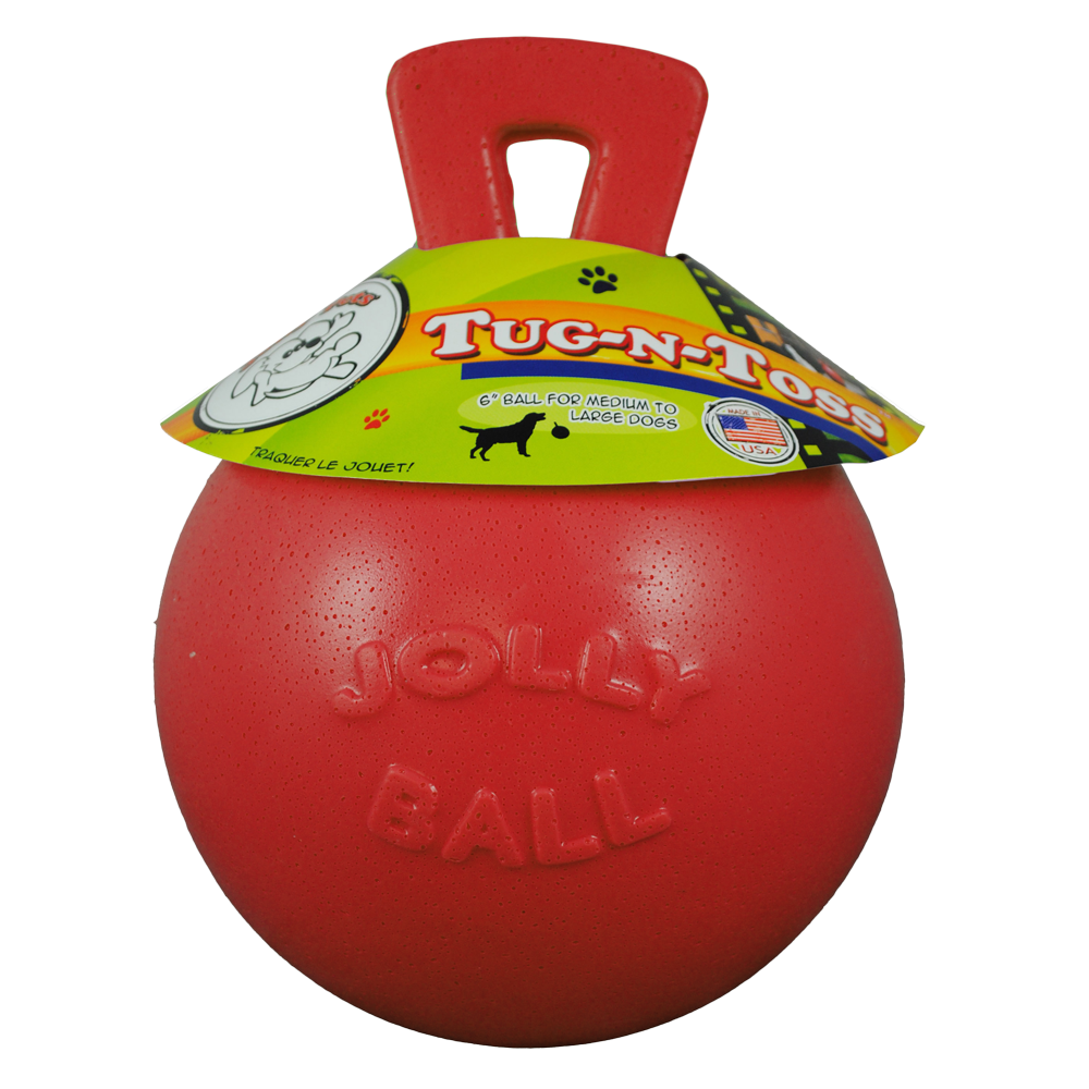Jouet Jolly Tug-n-Toss Rouge M pour Chien