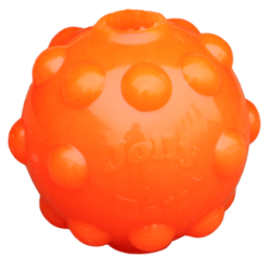 Jouet Jolly Jumper Orange S pour chien, 10.2x8.9x7.6 cm