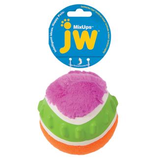 Jouet pour chien JW Mixups - Balle nervurée L - 10 cm