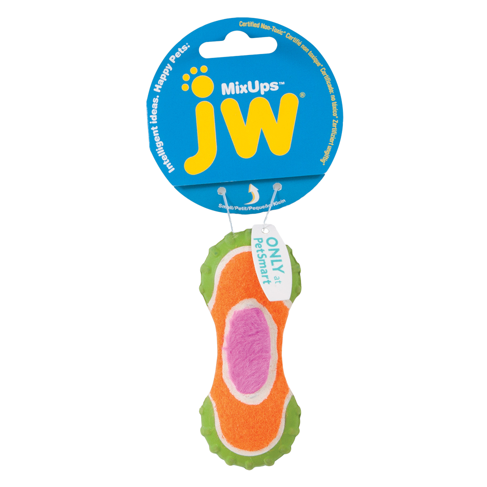 Haltère nervurée pour chien JW Mixups S - 10 cm