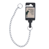 Chaîne de correction chromée 2 x 350 mm pour chien