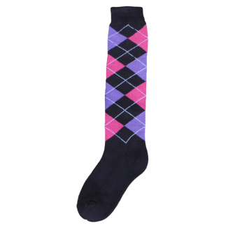 Chaussette d'équitation RE gris foncé/rose/lilas 4 | Professionnel