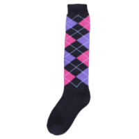 Chaussette d'équitation RE gris foncé/rose/lilas 43-46 - Confort et style pour les cavaliers