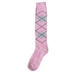 Chaussette d'équitation RE rose/gris 43-46 - Confort et style pour les cavaliers