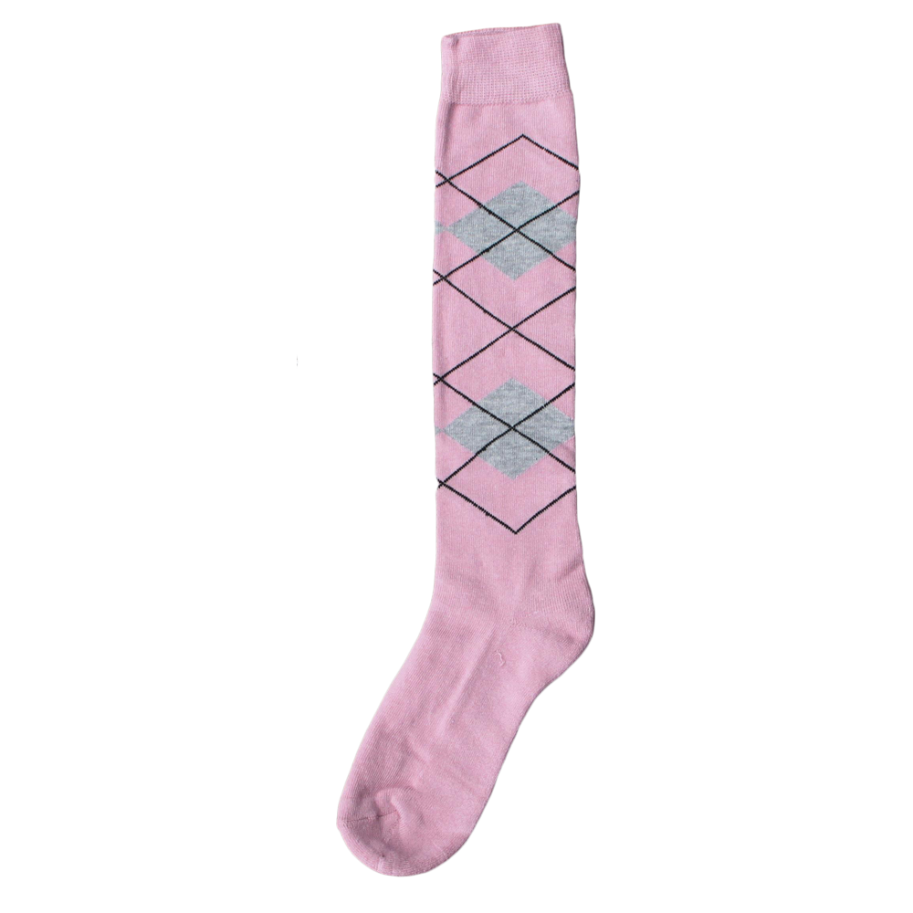 Chaussette d'équitation RE rose/gris 43-46 - Confort et style pour les cavaliers