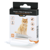 Tube de compression anti-puces/tiques pour chat Knock Pest - Protégez votre félin!