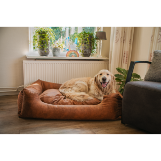 Panier pour chien Let's Sleep: doux rêves avec coussin L Taupe