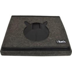 Dormons Pet Cube Clair/Gris Foncé - Confort pour votre chat, Marque Let's Sleep