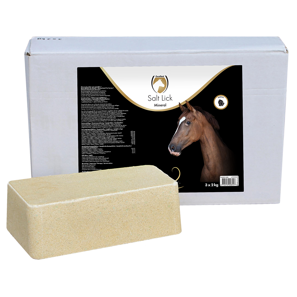 Excellent Bloc de sel minéral pour chevaux 3 x 2 k | Professionnel