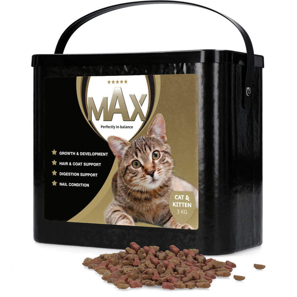 Max Kat : Aliment Complet pour Chatons - 3 kg, Parfait pour les Petits Félins