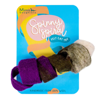 Mimis Daughters : Jouet Chat Spirale Tourbillonnante Violette