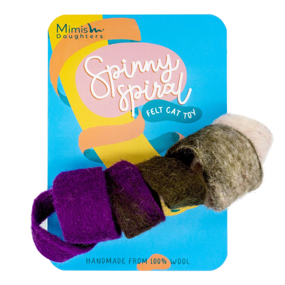 Mimis Daughters : Jouet Chat Spirale Tourbillonnante Violette