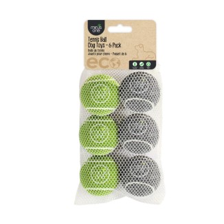 Lot de 6 Balles de Tennis Rebondissantes pour Chien - Minus One