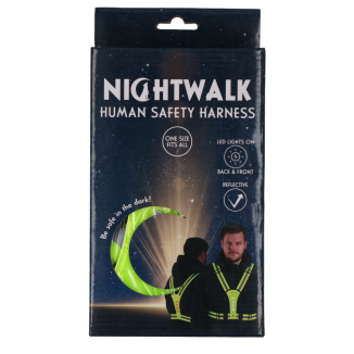 Harnais de Sécurité Humaine Nightwalk Jaune Haute Visibilité