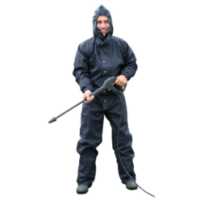Combinaison de lavage et de nettoyage avec capuche M Bleu foncé - Marque Kerbl