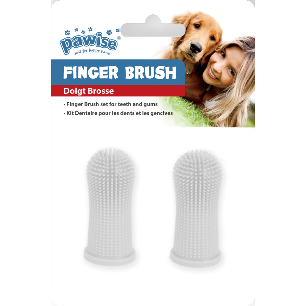 Brosse à Dents Doigtier Pawise pour Chiens: Qualité et Confort
