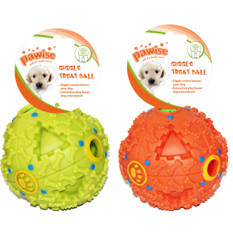 Pawise Balle à Friandises Gloussante M pour Chien - Jouet interactif et amusant