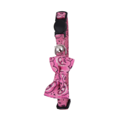 Collier pour Chat Pawise avec Nœud Papillon Rose - Tendance et Confortables