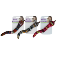 Pawise Wool-Wool Life Serpent - Jouet Tricoté Laine Herbe Chat