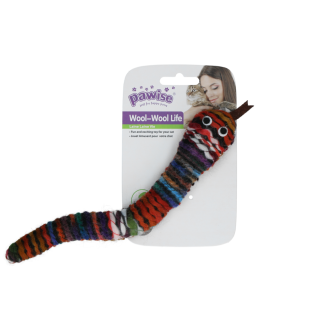 Pawise Wool-Wool Life Serpent - Jouet Tricoté Laine Herbe Chat