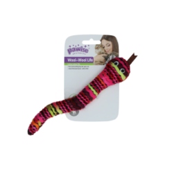 Pawise Wool-Wool Life Serpent - Jouet Tricoté Laine Herbe Chat