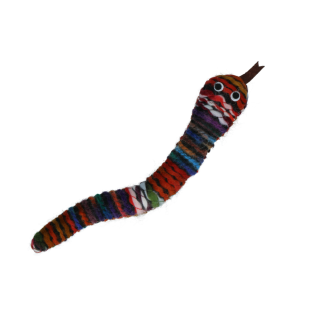 Pawise Wool-Wool Life Serpent - Jouet Tricoté Laine Herbe Chat