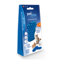 Brosse pour chat Pet+Me poils courts - Bleu, made in CH
