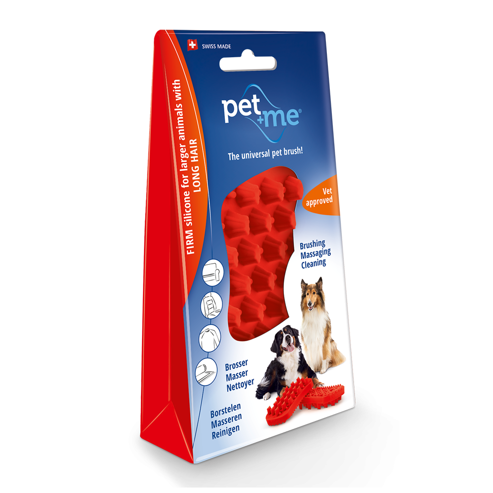 Pet+Me Brosse pour Chien - Brosse Silicone Multi-Usage
