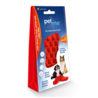 Brosse pour chien poils longs rouge Pet+Me - Grooming Suisse