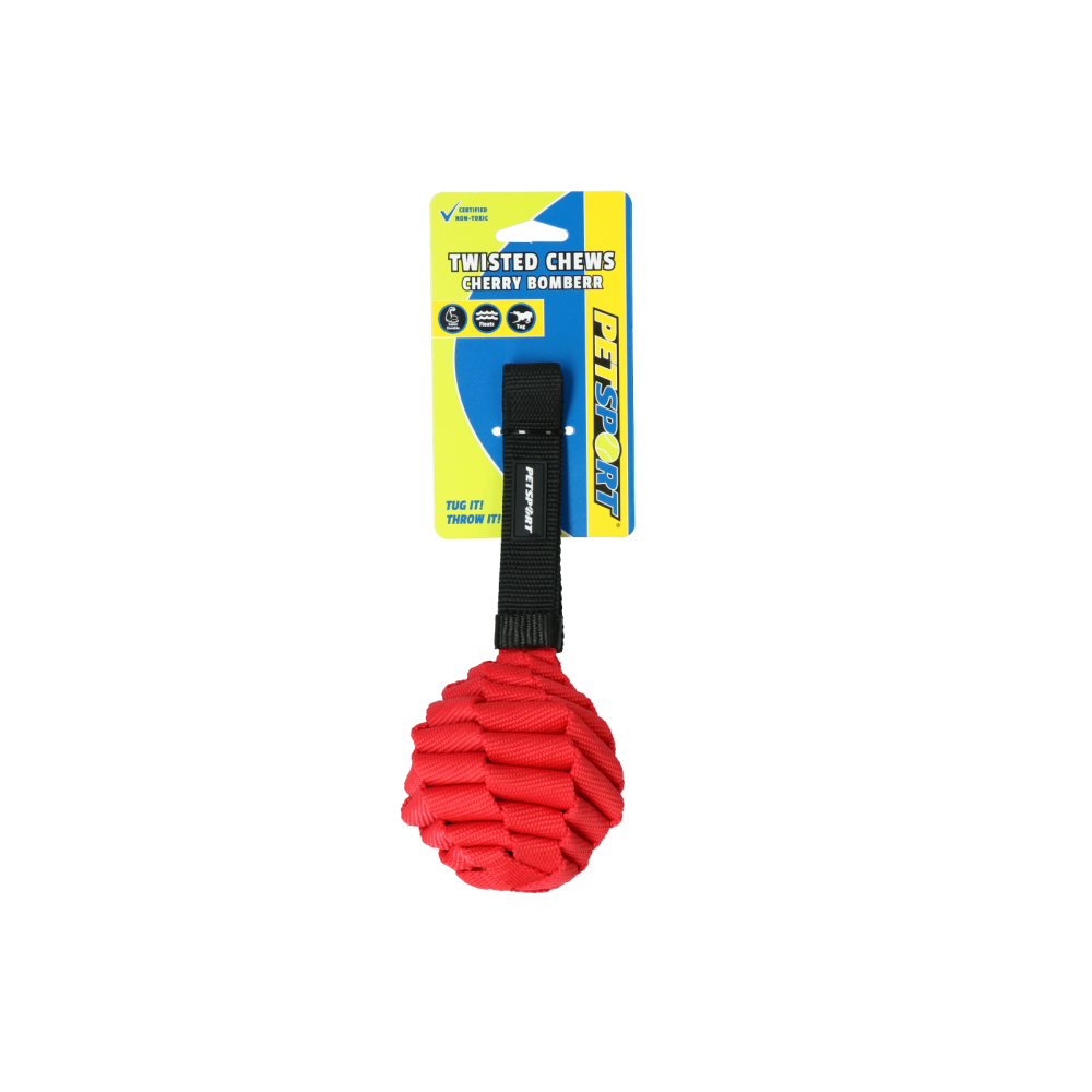 Jouet Petsport Twisted Chews - Cerise Explosif