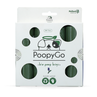 Sacs à déjections PoopyGo 120 unités Eco friendly - Parfum Lavande