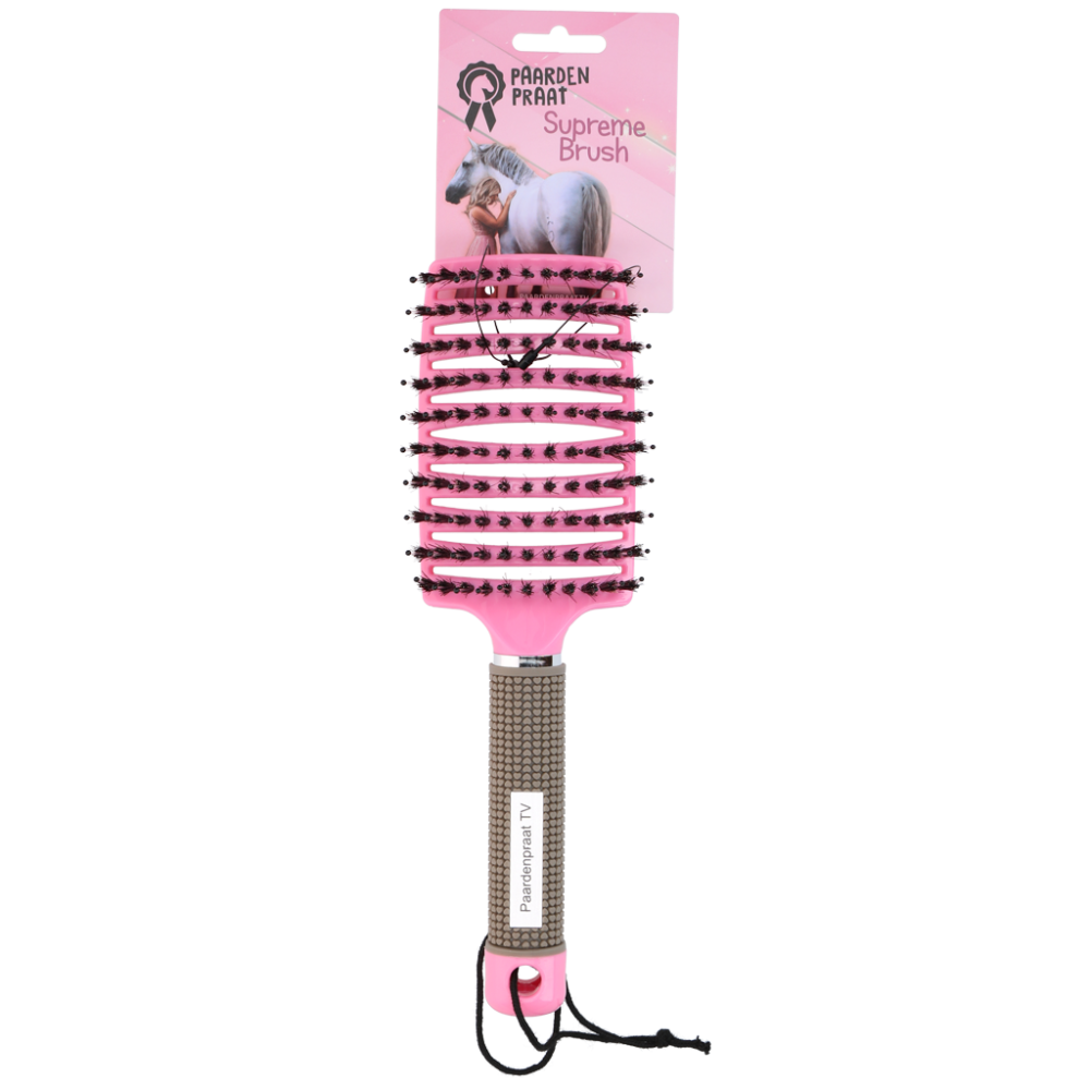 Paardenpraat Horse Supreme Brosse Rose | Professionnel