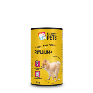 Fibres naturelles pour une digestion optimale - Excellent Pets Chien Psyllium+ 100 g
