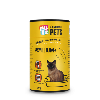 Excellent Pets Chat Psyllium+ 100g - Pour une digestion impeccable