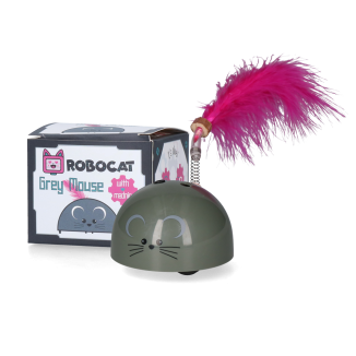 Robocat Souris Grise Élégante pour les Amoureux des Chats