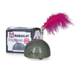 Robocat Souris Grise Élégante pour les Amoureux des Chats