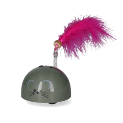 Robocat Souris Grise Élégante pour les Amoureux des Chats