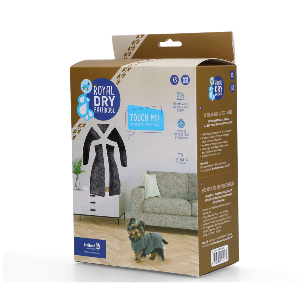 Peignoir Royal Dry pour Chiens - Confort et Absorption