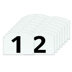 Kit Chiffres et Lettres pour Parcours d'Obstacles - Vplast - 1 set