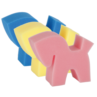 Spunge Flecki Cheval 3 couleurs Set 1 pièce - Dimensions 14x11.5x12 cm